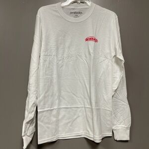 Mr. Beast 100 Million Subscribers Long Sleeve T-Shirt Youth 16 White w/ Red Logo